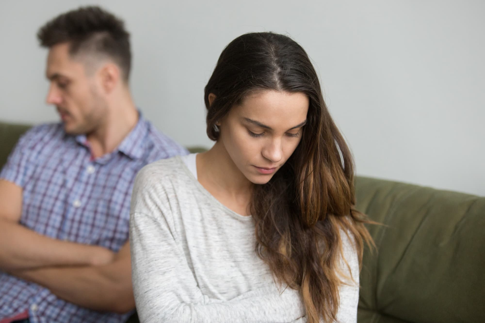A couple going through a breakup