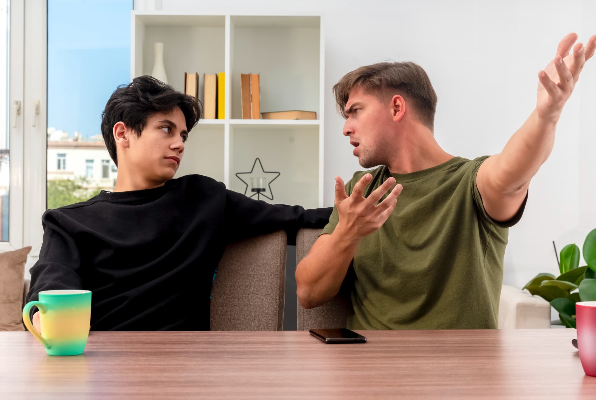 A person uses tools taught by therapist to manage anger.