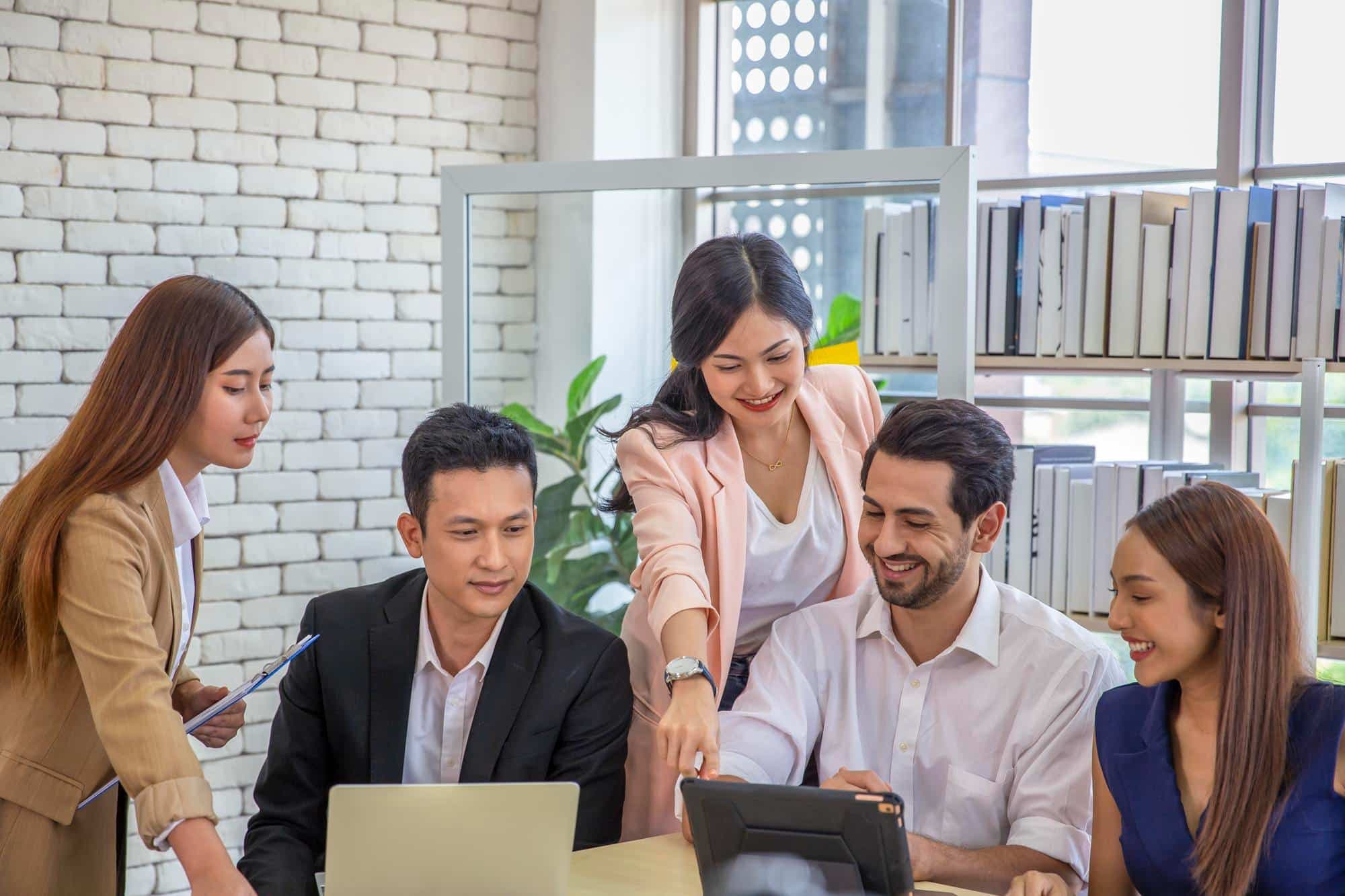 A HR team planning workplace mental health initiatives through their company's Employee Assistance Program (EAP).
